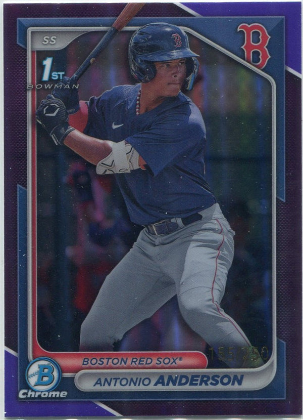Antonio Anderson 2024 Bowman Chrome Prospects Purple Refractor RC #BCP-20 155/250