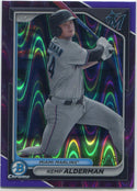 Kemp Alderman 2024 Bowman Chrome Prospects Purple Raywave Refractor RC #BCP-82 56/250