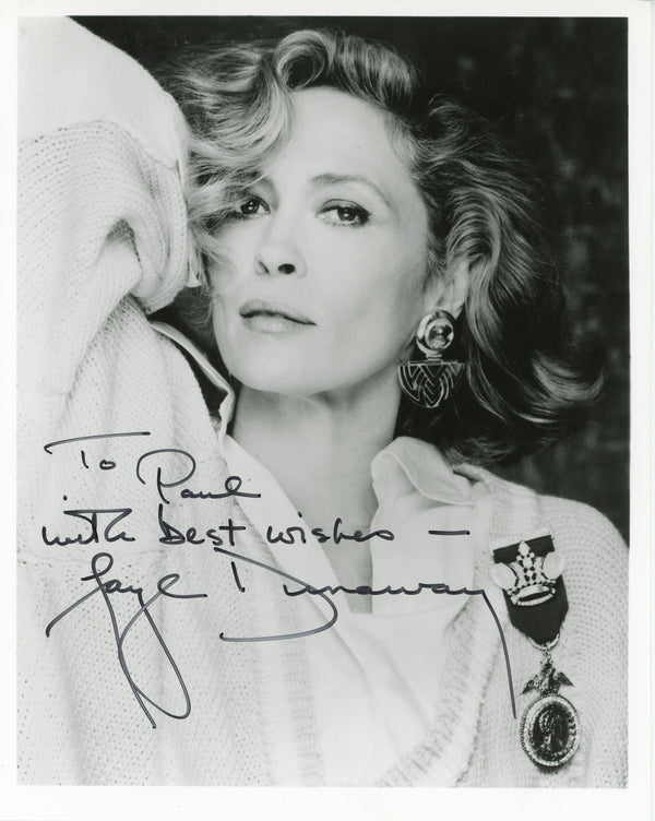 Fay Dunaway Autographed  8x10 Photo