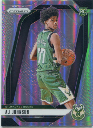 AJ Johnson 2024 - 2025 Panini Prizm Silver Prizm RC #251