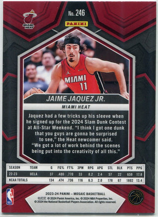 Jaime Jaquez Jr. 2023 - 2024 Panini Mosaic RC #246