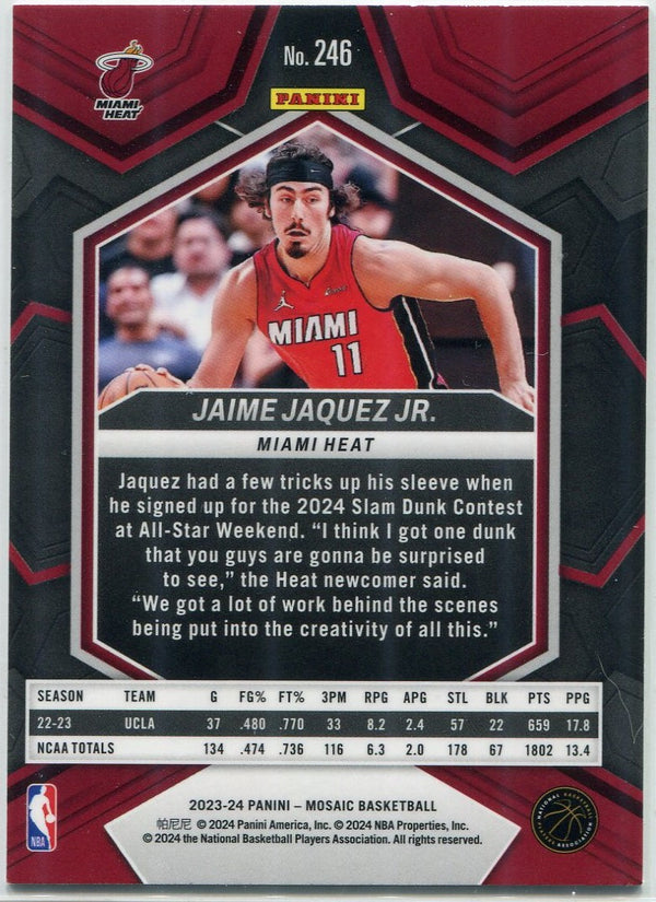 Jaime Jaquez Jr. 2023 - 2024 Panini Mosaic RC #246