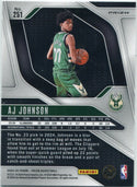 AJ Johnson 2024 - 2025 Panini Prizm Silver Prizm RC #251