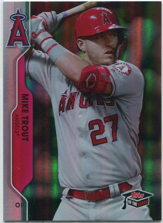 Mike Trout 2020 Topps Of The Class Greats Rainbow Foil Card #TCG-18 220/299