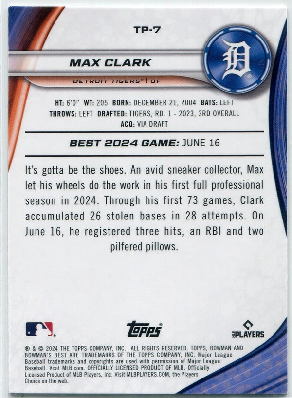 Max Clark 2024 Bowman's Best RC TP-7