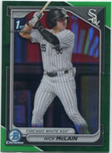 Nick McLain 2024 Bowman Draft Chrome Green Refractor RC #BDC-14 81/99