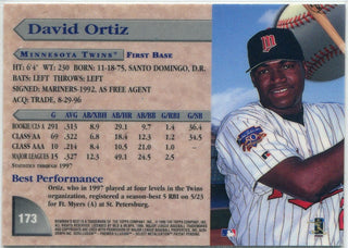 David Ortiz 1998 Bowman's Best RC #173