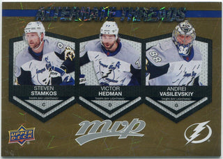 Tampa Bay Lightning 2023 - 2024 Upper Deck MVP Alternate Threads Gold Parallel Card #AT4