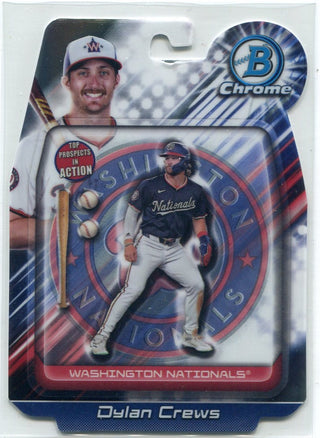 Dylan Crews 2024 Bowman Draft Chrome Top Prospects In Action RC #BIA-17