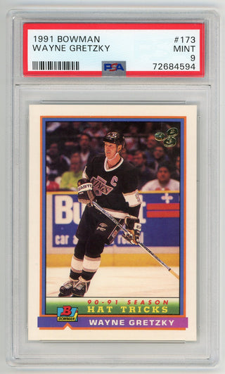 Wayne Gretzky 1991 Bowman #173 PSA MT 9