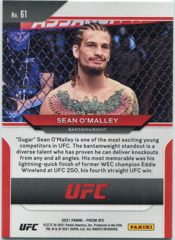 Sean O'Malley 2021 Panini Prizm UFC Card #61