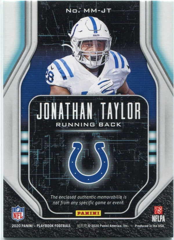 Jonathan Taylor 2020 Panini Playbook Mammoth Jersey RC #MM-JT 159/199