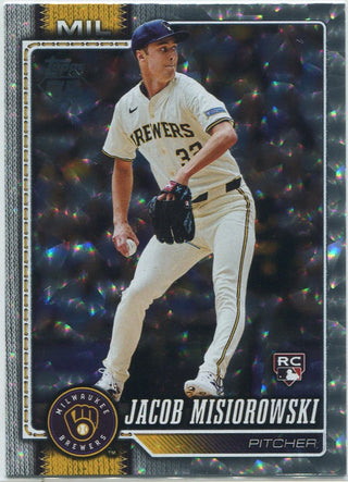 Jacob Misiorowski 2026 Topps Silver Crackleboard Foil Board RC #10