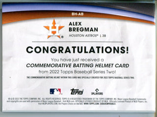 Alex Bregman 2022 Topps Series Two Commemorative Bat Card #BH-AB
