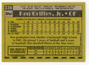 Ken Griffey Jr. 1990 Topps All-Star Rookie #336 Card