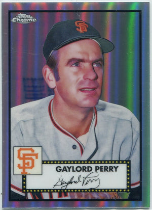 Gaylord Perry 2021 Topps Chrome Platinum Anniversary Refractor Card #557