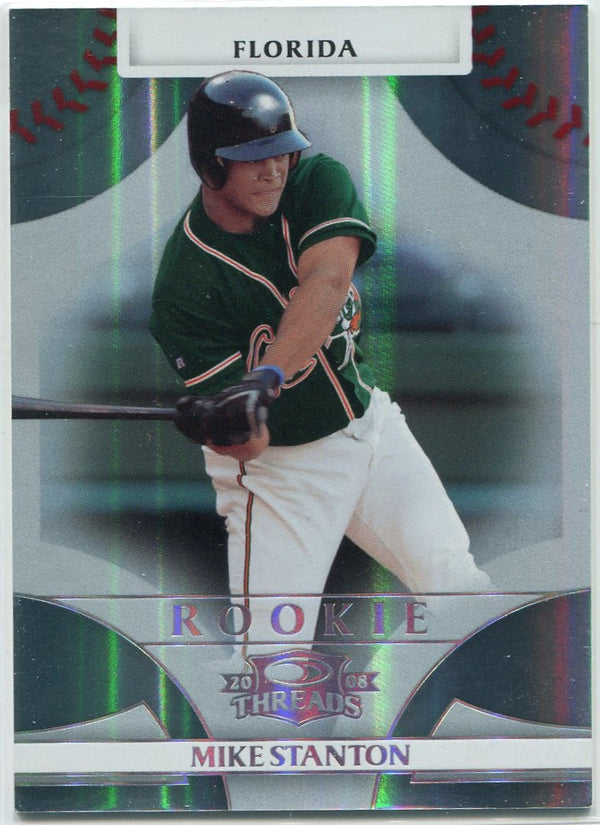 Mike Stanton 2008 Donruss Threads Silver Century Proof Parallel RC #144 9/100