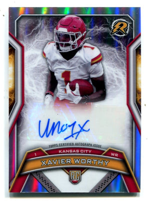 Xavier Worthy 2025 Topps Resurgence #RRSXW Autographed Card