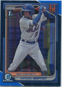 Anthony Baptist 2024 Bowman Chrome Prospects Blue Refractor RC #BCP-141
