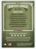 Andruw Jones 2005 Donruss Diamond Kings Bat/Patch Relic #19