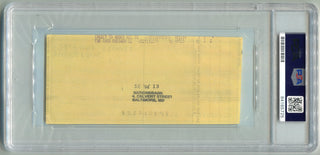 Red Auerbach Signed Personal Check PSA/DNA Certified