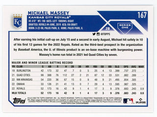 Michael Massey 2023 Topps Series One #167 Card