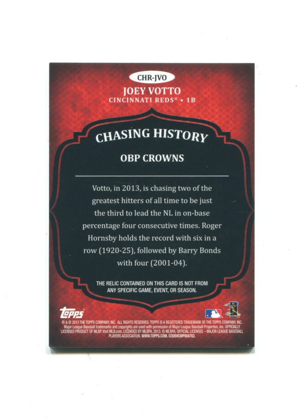 Joey Votto 2013 Topps Chasing History OBP Crowns #CHR-JVO 45/99 Card