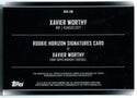 Xavier Worthy 2025 Topps Midnight #RHSXW Autographed Card