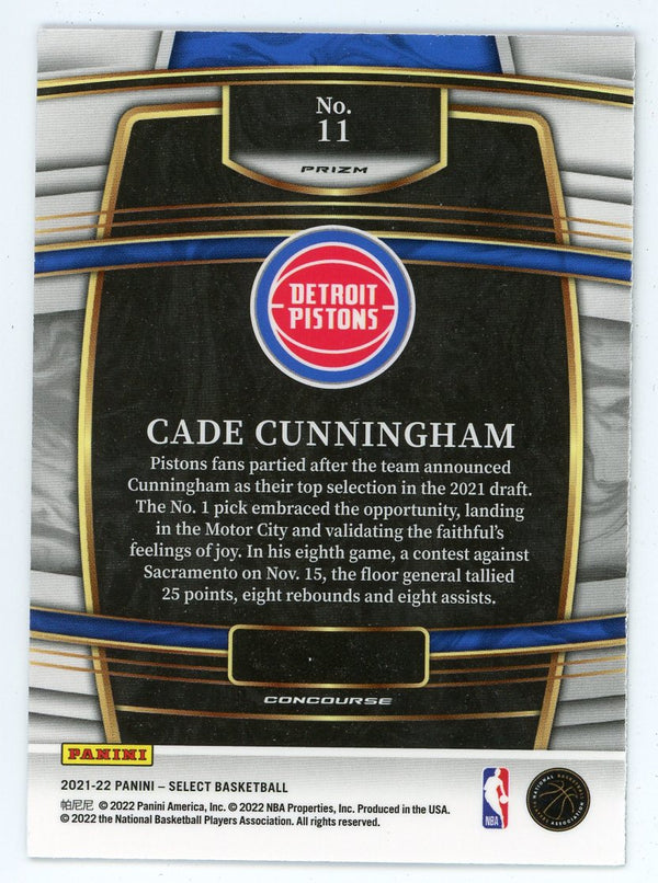Cade Cunningham 2021-22 Panini Select #11