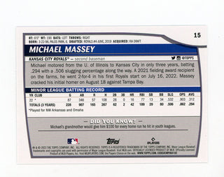 Michael Massey 2023 Topps BL #15 Card
