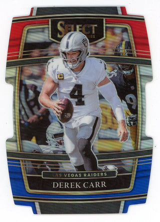 Derek Carr 2021 Panini Select Red/White/Blue Card #21