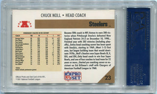 Chuck Noll 1991 Pro Set Autographed Card PSA/DNA Certified