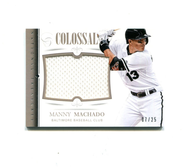 Manny Machado 2014 Panini Colossal National Treasures #21 07/25 Card
