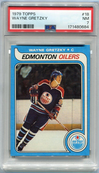 Wayne Gretzky 1979 - 1980 Topps RC #18 PSA Graded 7