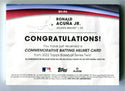 Ronald Acuna Jr 2022 Topps Series Two Commemorative Batting Helmet Card #BHRA