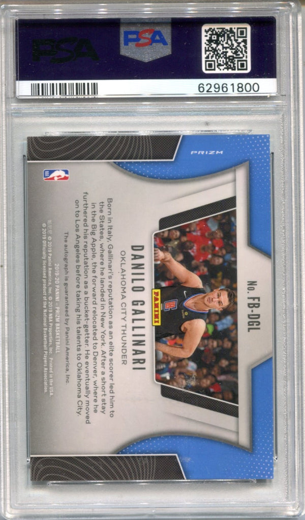 Danilo Gallinari 2019 Panini Prizm Fast Break #DGL PSA 10 AUTO 10