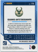 Giannis Antetokounmpo 2024 - 2025 Panini Donruss Optic Pink Hyper Prizm Card #176