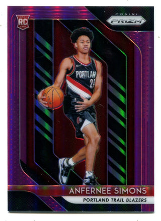 Anfernee Simons 2018-19 Panini Prizm Purple #61 Card /75