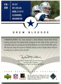 Drew Bledsoe 2005 Upper Deck Reflections Fabric Relections Jersey Card #FR-DB