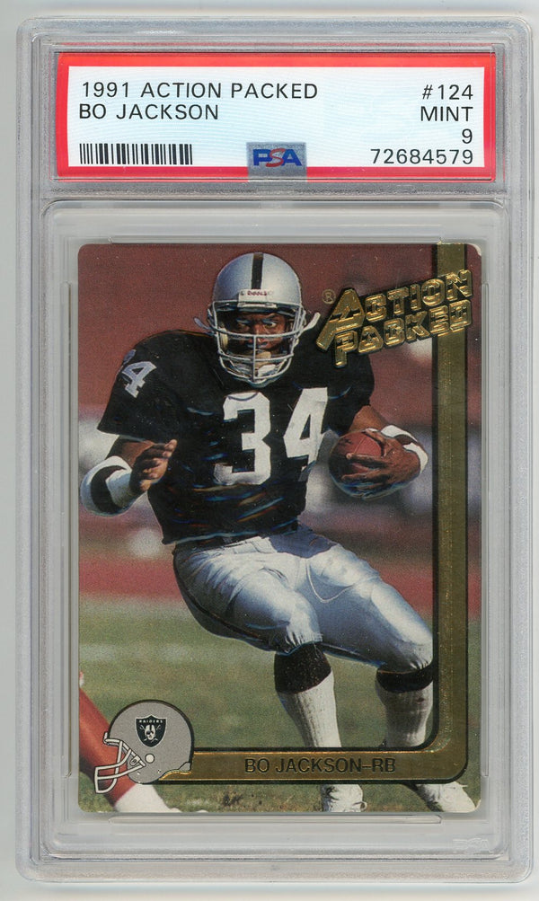 Bo Jackson 1991 Action Packed #124 PSA MT 9