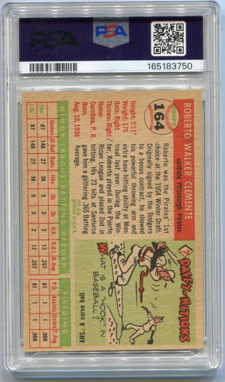 Roberto Clemente 1955 Topps RC #164 PSA Graded 5