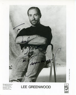 Lee Greenwood Autographed 8x10 Photo