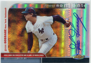 Goose Gossage 2003 Topps Finest Finest Moments Autographed Card #FMA-GG