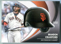 Brandon Crawford 2022 Topps Series Two Commemorative Batting Helmet Card #BHBC