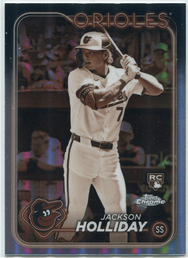 Jackson Holliday 2024 Topps Chrome Sepia Refractor RC #88