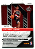 Anfernee Simons 2018-19 Panini Prizm Purple #61 Card /75
