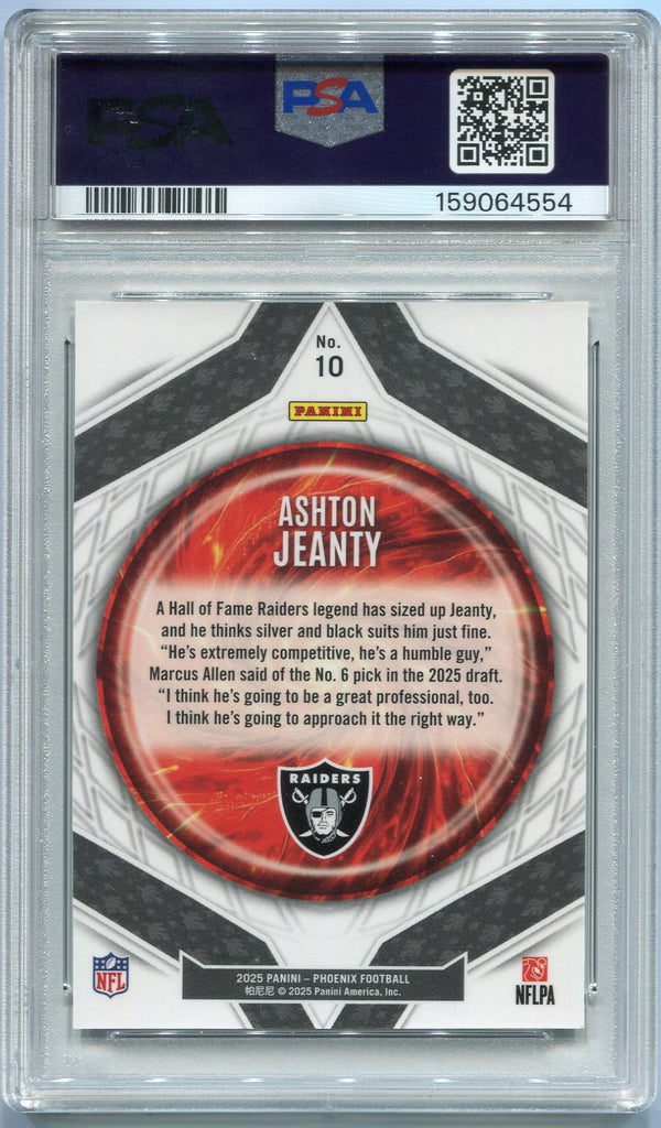Ashton Jeanty Panini Phoenix Paragon RC #10 PSA Graded 8