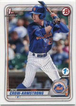 Pete Crow-Armstrong 2020 Bowman Draft 1st Edition RC #BD-72
