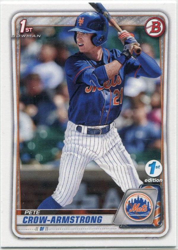 Pete Crow-Armstrong 2020 Bowman Draft 1st Edition RC #BD-72