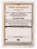 Shun Yamaguchi 2020 Topps Artist Proof Rookie Card #134